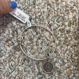 alex and ani “J” bracelet STILL WITH TAG ON!